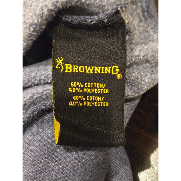 Mossy Oak Browning Realtree Hoodie Sweatshirt Blue Mens Large - Picture 5 of 7